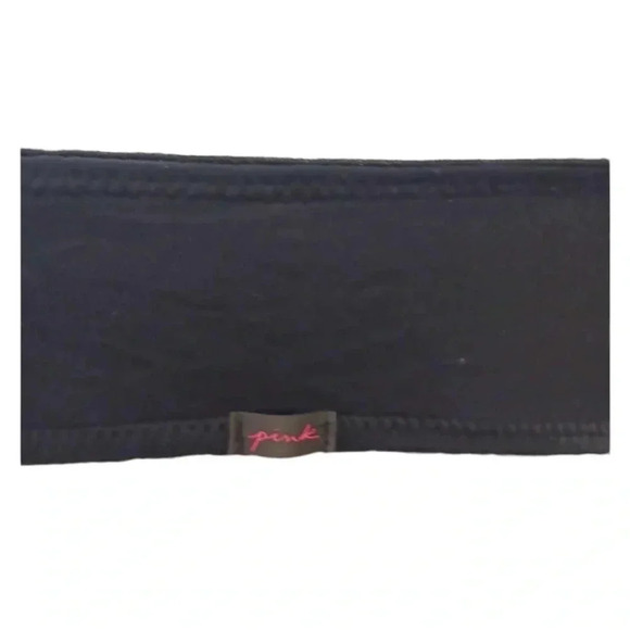 Victoria Secret PINK Black Padded Front Closure Bra Size 36A - Picture 7 of 7